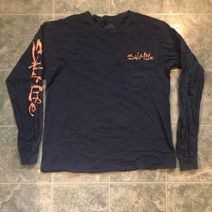 Salt life long sleeve fishing shirt